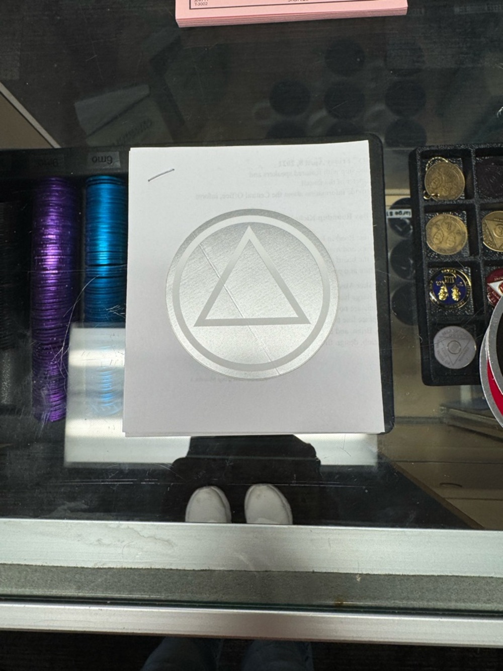 Round Triangle Logo Decal Sticker - multiple colors - Picture 4 of 8
